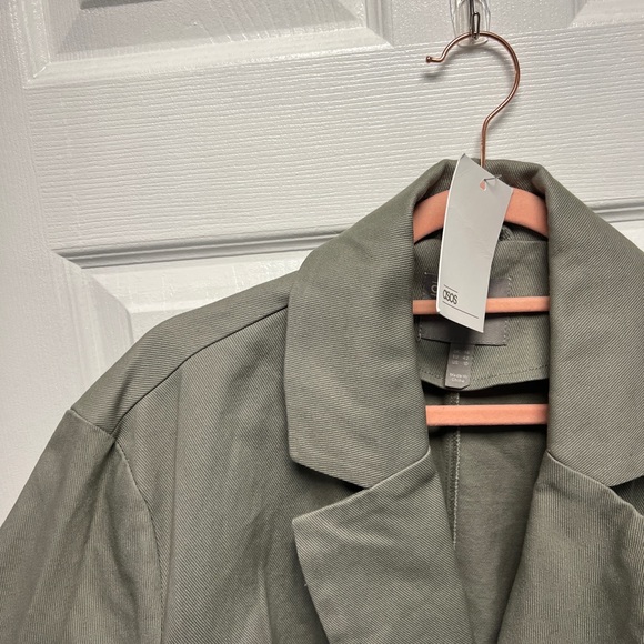 Belted Jacket in Sage - Picture 3 of 6